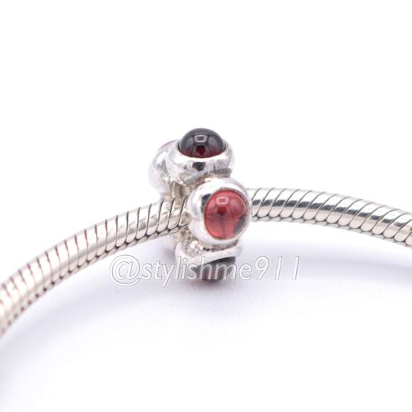 Authentic PANDORA Garnet Cabochon Charm - 790538GR - Picture 4 of 9